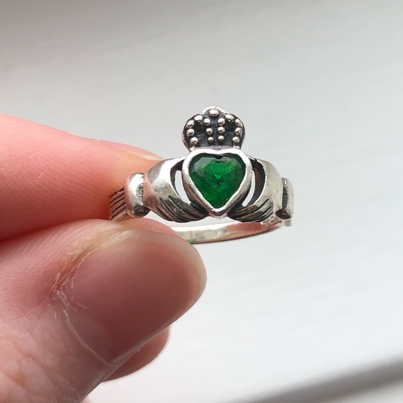 Jewelry - Size 5 Sterling Silver Claddagh Ring